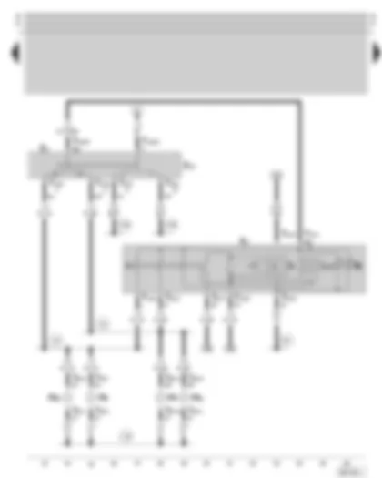 Wiring Diagram  SKODA OCTAVIA 1998 - Turn signal and hazard warning light system - parking light switch