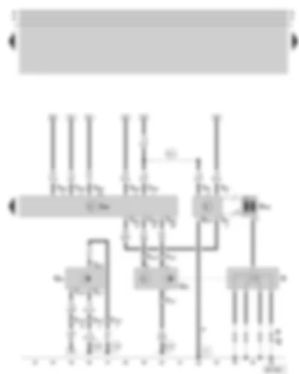 Wiring Diagram  SKODA OCTAVIA 1998 - 1AV control unit - Hall sender - ignition system - speedometer sender