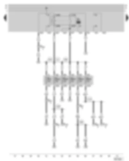 Wiring Diagram  SKODA OCTAVIA 1998 - Fuel pump relay - fuse holder