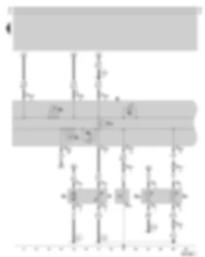 Wiring Diagram  SKODA OCTAVIA 1998 - Dash panel insert - combi-processor in dash panel insert - rev. counter - fuel gauge - warning lamps - fuel pump - fuel gauge sender - coolant temperature sender - coolant temperature gauge sender - oil pressure switch