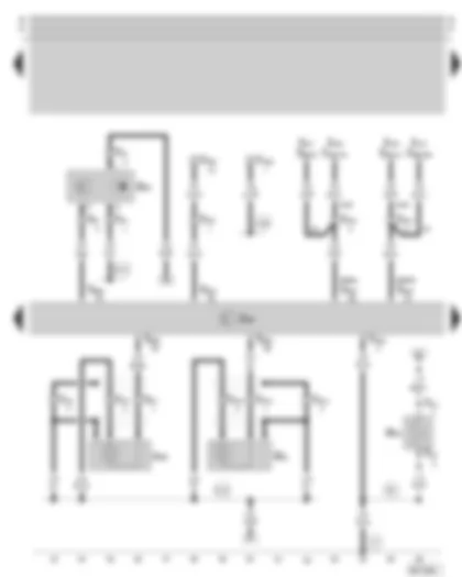 Wiring Diagram  SKODA OCTAVIA 1998 - Motronic control unit - Hall sender - knock sensor I - knock sensor II - connector for diagnostic connection