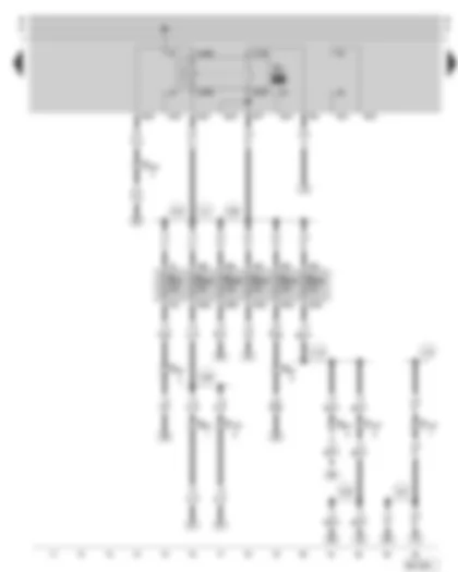 Wiring Diagram  SKODA OCTAVIA 1998 - Fuel pump relay - fuse holder