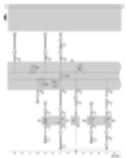 Wiring Diagram  SKODA OCTAVIA 1998 - Dash panel insert - combi-processor in dash panel insert - rev. counter - fuel gauge - warning lamps - fuel pump - fuel gauge sender - coolant temperature sender - coolant temperature gauge sender - oil pressure switch