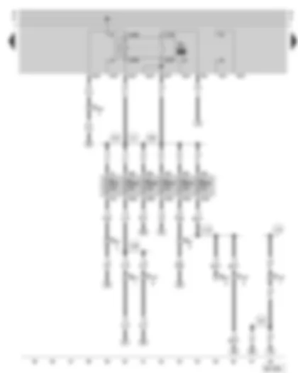 Wiring Diagram  SKODA OCTAVIA 1998 - Fuel pump relay - fuse holder