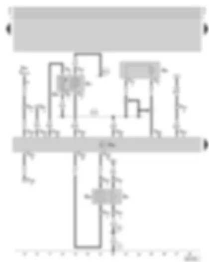 Wiring Diagram  SKODA OCTAVIA 1997 - 1AV control unit - lambda probe - intake air temperature sender and intake manifold pressure - knock sensor