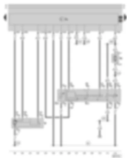 Wiring Diagram  SKODA OCTAVIA 1998 - Windscreen wiper and washer system (only on tailgate vehicles)