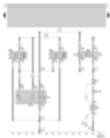 Wiring Diagram  SKODA OCTAVIA 1998 - Headlight range control - headlight range control adjuster - heated rear window