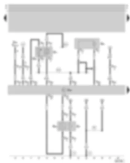 Wiring Diagram  SKODA OCTAVIA 1998 - 1AV control unit - lambda probe - intake air temperature sender and intake manifold pressure - knock sensor