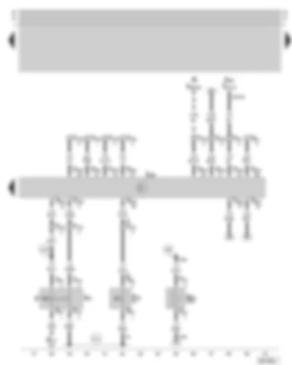 Wiring Diagram  SKODA OCTAVIA 1997 - Diesel direct injection system control unit - brake pedal switch - clutch pedal switch