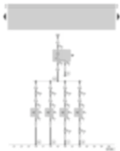 Wiring Diagram  SKODA OCTAVIA 1998 - Interior light - door contact switch (only on vehicles without central locking)