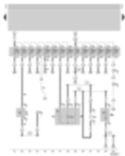 Wiring Diagram  SKODA OCTAVIA 1998 - Socket - cigarette lighter - ashtray light - glove box light - fuse holder - brake light switch