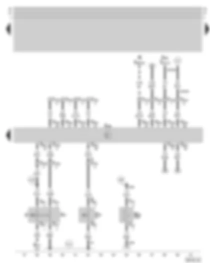 Wiring Diagram  SKODA OCTAVIA 1998 - Diesel direct injection system control unit - brake pedal switch - clutch pedal switch