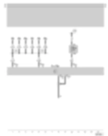 Wiring Diagram  SKODA OCTAVIA 1999 - 2-way radio remote control for central locking