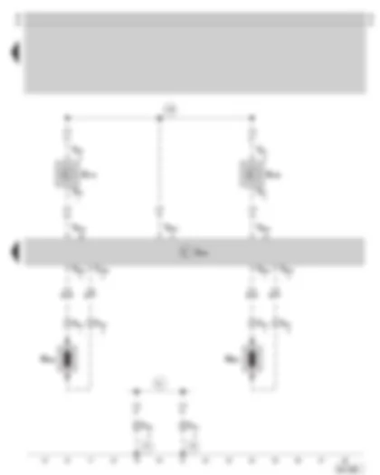 Wiring Diagram  SKODA OCTAVIA 1999 - Airbag control unit - side airbag