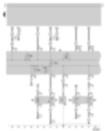 Wiring Diagram  SKODA OCTAVIA 1999 - Dash panel insert - combi-processor in dash panel insert - rev. counter - fuel gauge - warning lamps - fuel pump - fuel gauge sender - coolant temperature sender - coolant temperature gauge sender - oil pressure switch