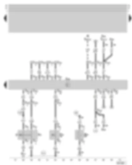 Wiring Diagram  SKODA OCTAVIA 1999 - Diesel direct injection system control unit - brake pedal switch - clutch pedal switch