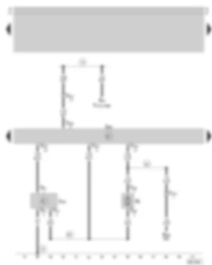 Wiring Diagram  SKODA OCTAVIA 1999 - Climatronic control unit - fresh air blower control unit - fresh air blower