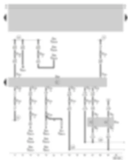 Wiring Diagram  SKODA OCTAVIA 1999 - Climatronic control unit - air conditioner pressure switch