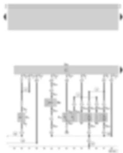 Wiring Diagram  SKODA OCTAVIA 1999 - Radiator fan control unit - coolant temperature control switch - radiator fan thermal switch - radiator fan - air conditioning system magnetic coupling