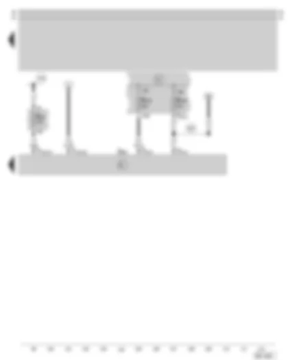Wiring Diagram  SKODA OCTAVIA 1999 - Radiator fan control unit - fuse holder on the battery