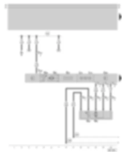 Wiring Diagram  SKODA OCTAVIA 1999 - Climatronic control unit - temperature flap control motor