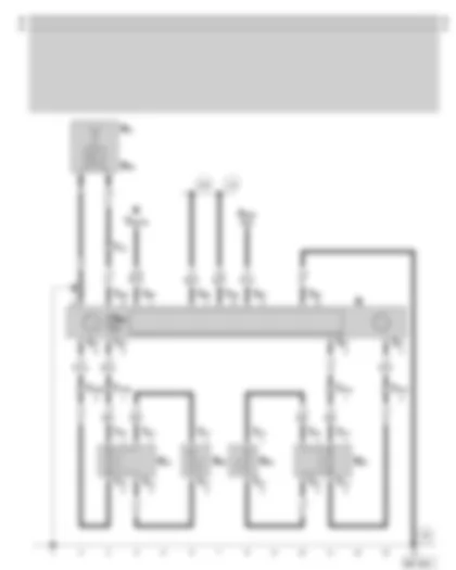 Wiring Diagram  SKODA OCTAVIA 1997 - Radio - speakers - aerial