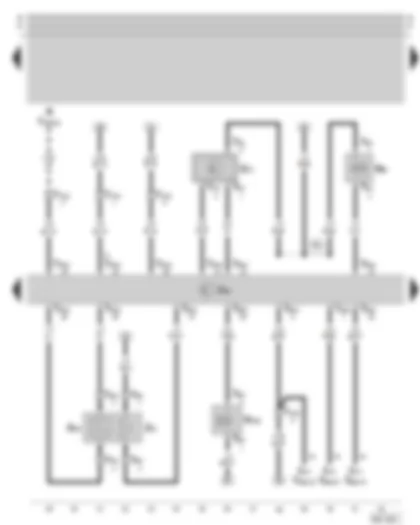 Wiring Diagram  SKODA OCTAVIA 1997 - Simos control unit - lambda probe - air mass meter - variable intake manifold change-over valve