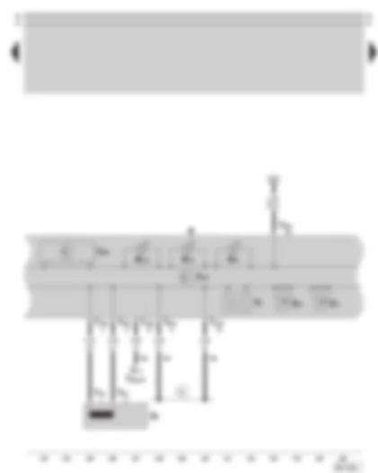 Wiring Diagram  SKODA OCTAVIA 1998 - Immobilizer - dash panel insert - combi-processor in dash panel insert - warning lamps - coolant temperature gauge - speedometer - digital clock