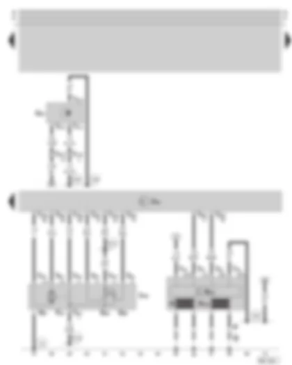 Wiring Diagram  SKODA OCTAVIA 1998 - Simos control unit - throttle valve control unit - speedometer sender - ignition system