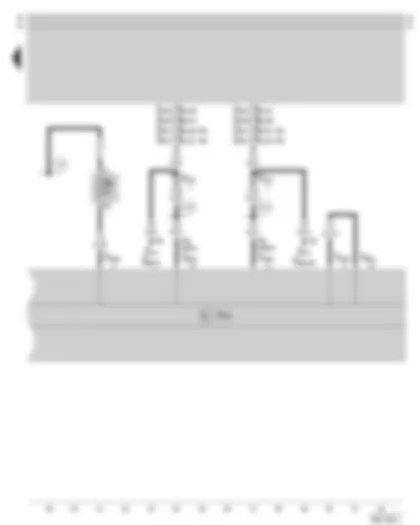 Wiring Diagram  SKODA OCTAVIA 1999 - ABS control unit - fuse holder