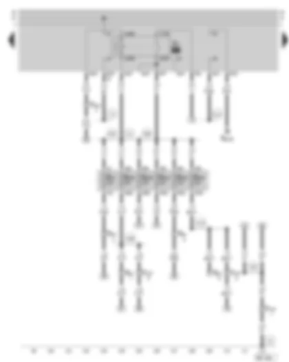 Wiring Diagram  SKODA OCTAVIA 1999 - Fuel pump relay - fuse holder