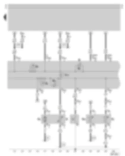 Wiring Diagram  SKODA OCTAVIA 1999 - Dash panel insert - combi-processor in dash panel insert - rev. counter - fuel gauge - warning lamps - fuel pump - fuel gauge sender - coolant temperature sender - coolant temperature gauge sender - oil pressure switch