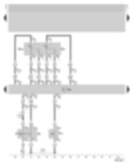 Wiring Diagram  SKODA OCTAVIA 1999 - Simos control unit - accelerator pedal position sender - brake pedal switch - clutch pedal switch