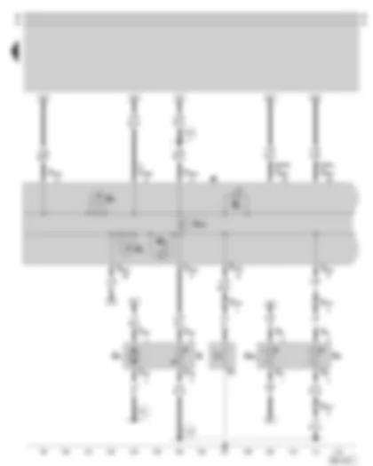 Wiring Diagram  SKODA OCTAVIA 1999 - Dash panel insert - combi-processor in dash panel insert - rev. counter - fuel gauge - warning lamps - fuel pump - fuel gauge sender - coolant temperature sender - coolant temperature gauge sender - oil pressure switch