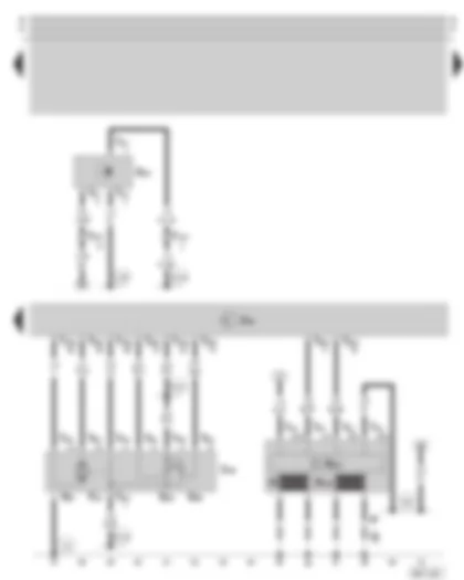 Wiring Diagram  SKODA OCTAVIA 1999 - Simos control unit - throttle valve control unit - speedometer sender - ignition system