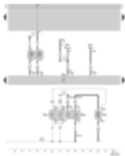 Wiring Diagram  SKODA OCTAVIA 1999 - Convenience electric central control unit - remote fuel filler flap release - fuse holder