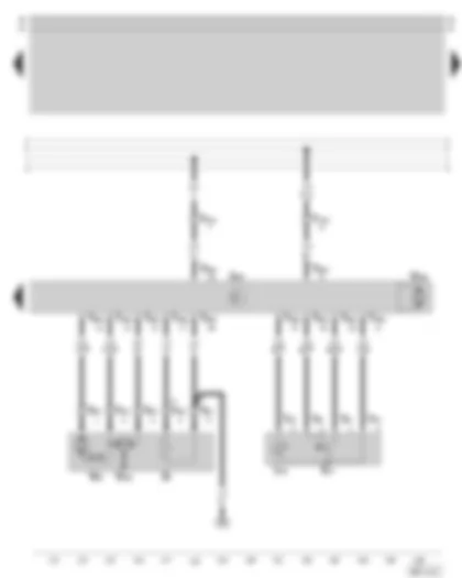 Wiring Diagram  SKODA OCTAVIA 1999 - Electrically adjustable and heated exterior mirror for front passenger door - window regulator for front passenger door