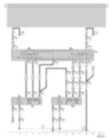 Wiring Diagram  SKODA OCTAVIA 1999 - Exterior mirror - heated and adjustable