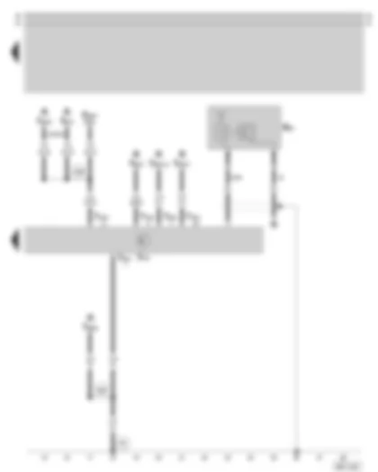 Wiring Diagram  SKODA OCTAVIA 1999 - Operating electronics control unit/telephone (interface box) - aerial