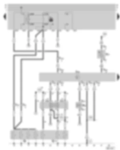 Wiring Diagram  SKODA OCTAVIA 1997 - Diesel direct injection system control unit - glow plugs - glow plug relay - coolant glow plugs - exhaust gas recirculation valve - intake manifold temperature sender