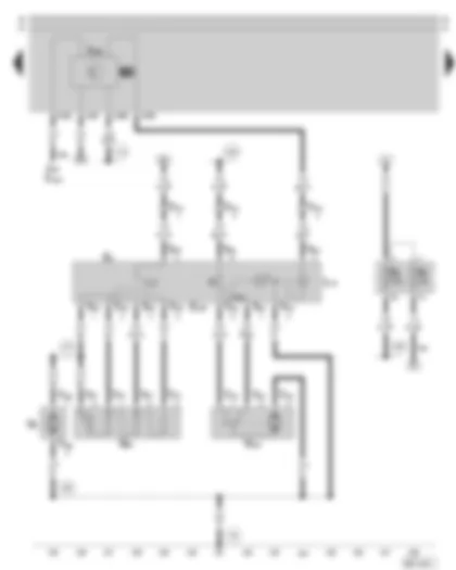 Wiring Diagram  SKODA OCTAVIA 1997 - Fresh air blower - fuse holder - amplifier for illumination