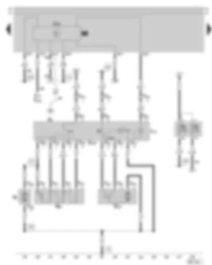 Wiring Diagram  SKODA OCTAVIA 1998 - Fresh air blower - fuse holder - amplifier for illumination