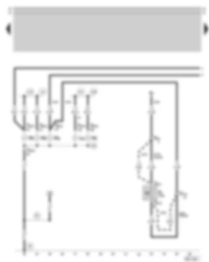Wiring Diagram  SKODA OCTAVIA 1999 - Left brake light - left turn signal - left reversing light - left rear fog light - left tail light - reversing light switch