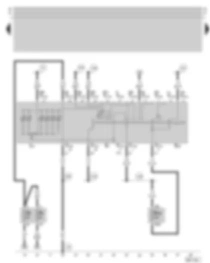 Wiring Diagram  SKODA OCTAVIA 2004 - Light switch - fuse holder