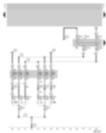 Wiring Diagram  SKODA OCTAVIA 2002 - Headlight dipper/flasher switch - headlight - fuse holder