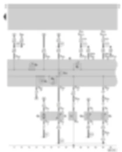 Wiring Diagram  SKODA OCTAVIA 2003 - Dash panel insert - combi-processor in dash panel insert - rev. counter - fuel gauge - warning lamps - fuel pump - fuel gauge sender - coolant temperature sender - coolant temperature gauge sender - oil pressure switch