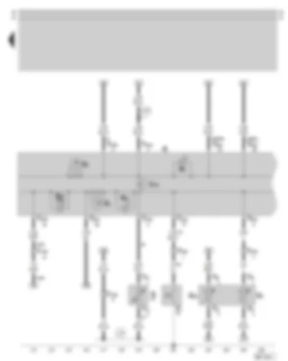 Wiring Diagram  SKODA OCTAVIA 2003 - Dash panel insert - combi-processor in dash panel insert - rev. counter - fuel gauge - warning lamps - fuel gauge sender - coolant temperature sender - coolant temperature gauge sender - oil pressure switch