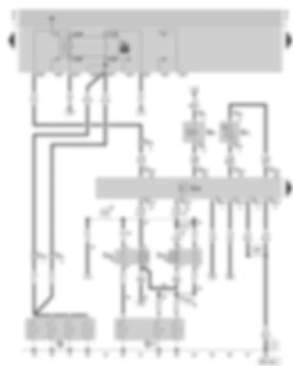 Wiring Diagram  SKODA OCTAVIA 2002 - Diesel direct injection system control unit - glow plugs - glow plug relay - coolant glow plugs - exhaust gas recirculation valve - intake manifold temperature sender