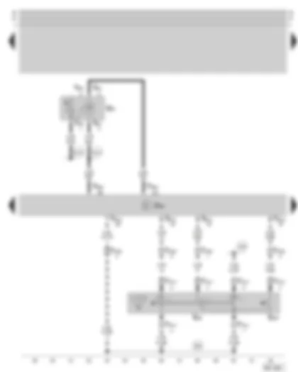Wiring Diagram  SKODA OCTAVIA 2004 - Motronic control unit - CCS switch - charge air pressure sender