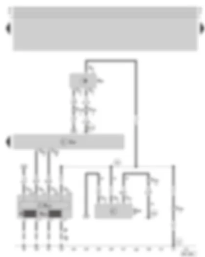 Wiring Diagram  SKODA OCTAVIA 2002 - Motronic control unit - ignition system - speedometer sender - oil level/oil temperature sender